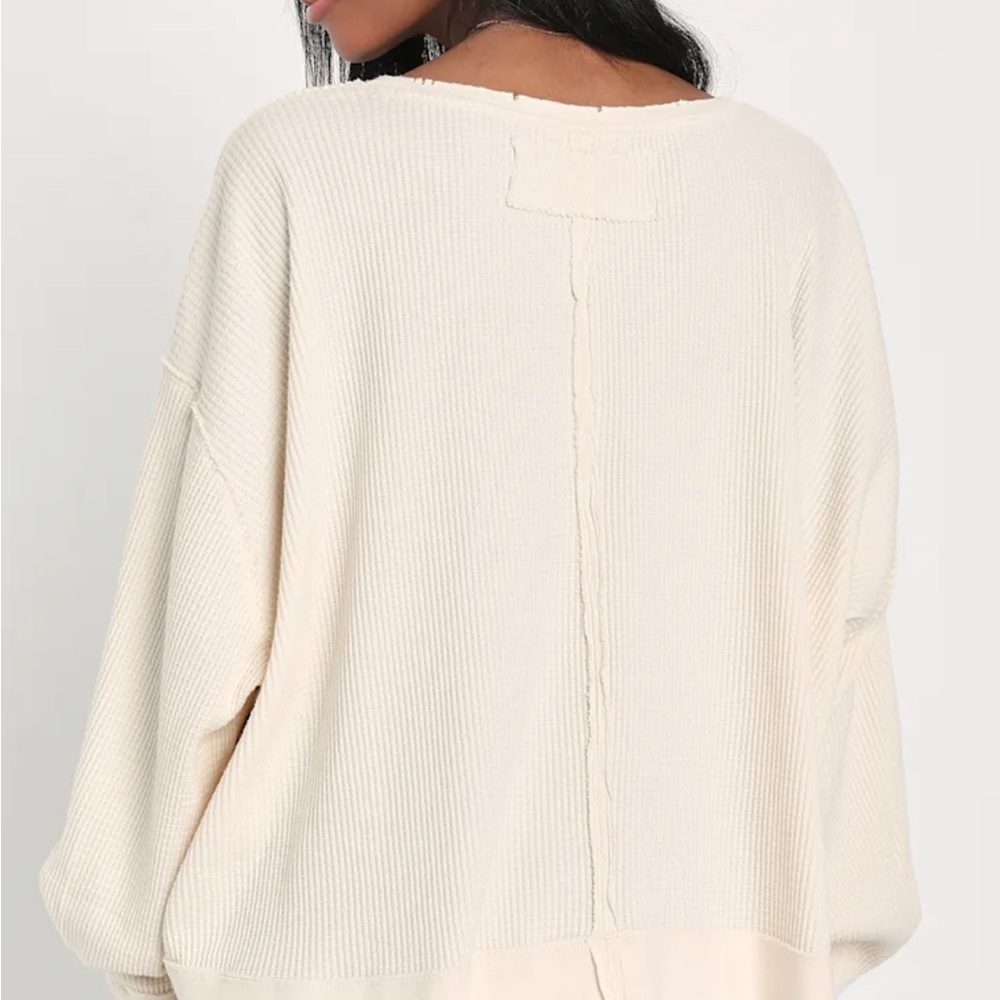 We The Free Cream Crew Neck Sweater